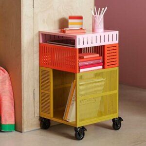 Ikea TESAMMANS Storage Unit on Casters Steel, Multicolor, 16 1/2" x 28 3…